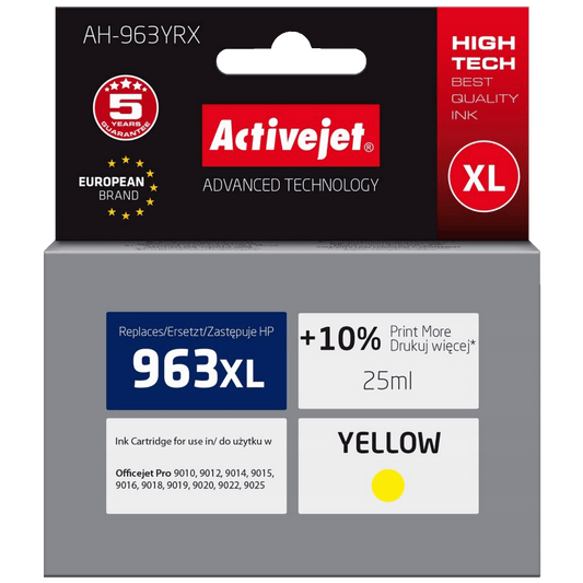 Activejet Tinta za printer, HP 963XL, 3JA29AE, 25 ml., Yellow - AH-963YRX