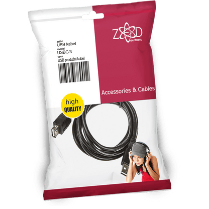 ZED electronic USB 3.0 produžni kabl,  dužina 3.0 metra - USBC/3