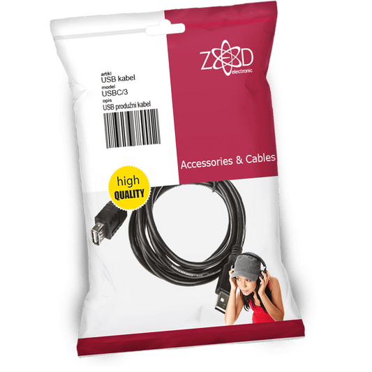ZED electronic USB 3.0 produžni kabl,  dužina 3.0 metra - USBC/3