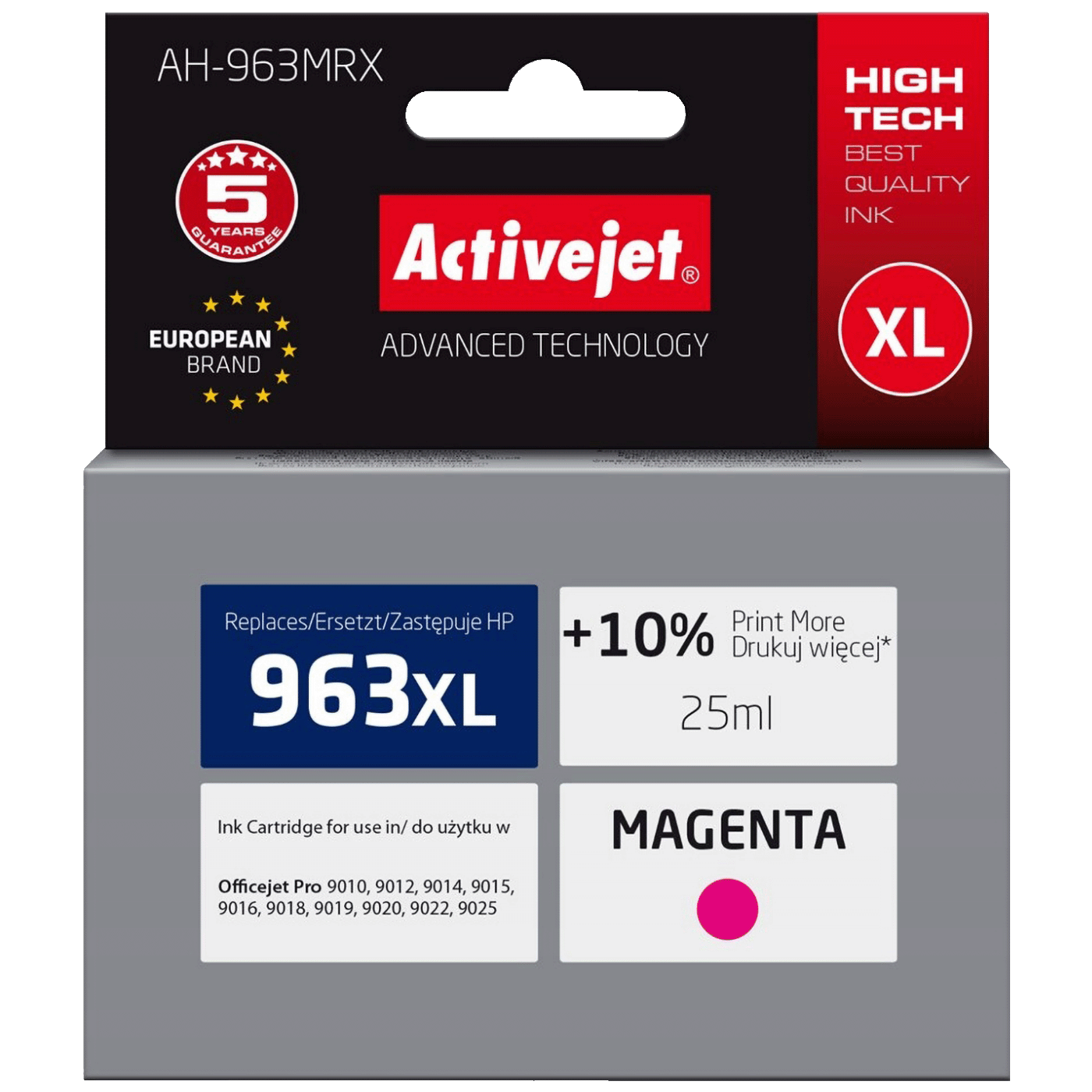 Activejet Tinta za printer, HP 963XL, 3JA28AE, 25 ml., Magenta - AH-963MRX