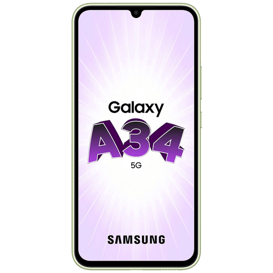 Samsung Smartphone 6.6", 5G, Octa Core 2.6GHz, RAM 8GB, 48Mpixel - Galaxy A34 5G 8GB/128GB Lime