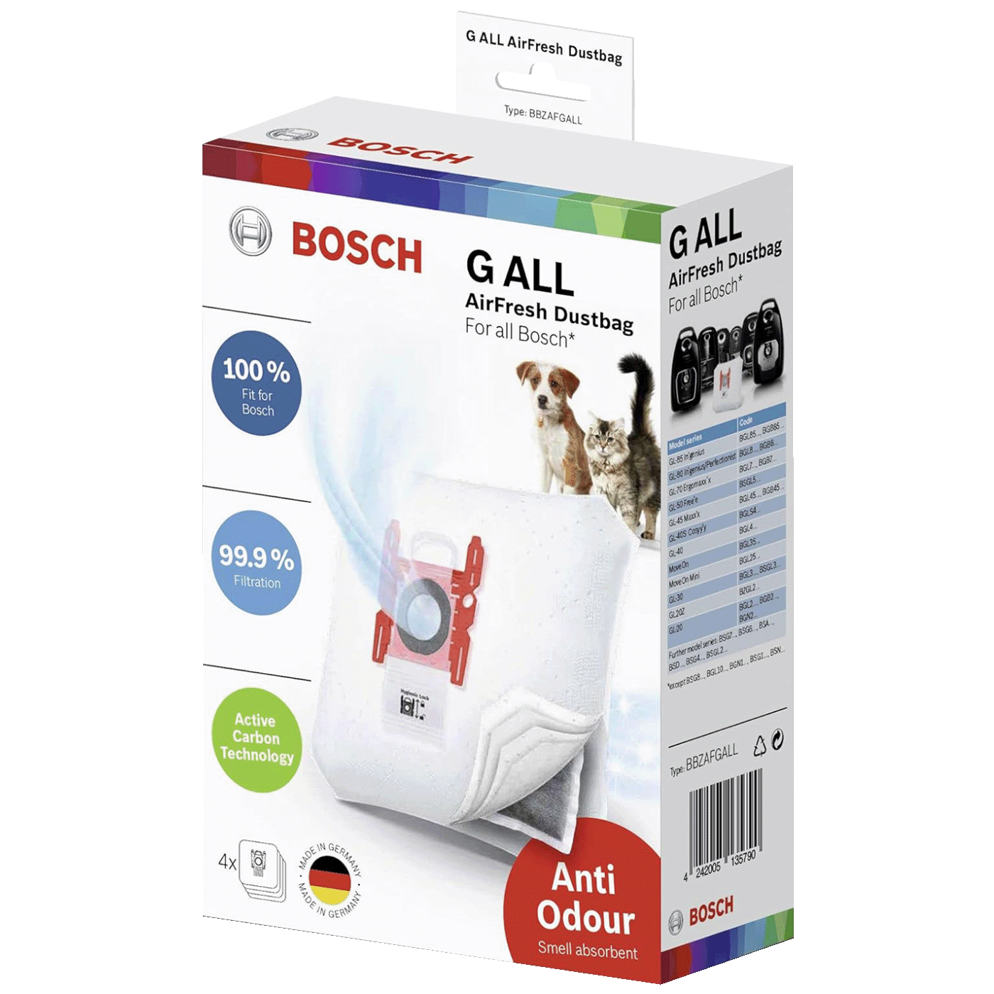 Bosch Vrećice za Bosch usisavač, pakiranje 4 kom. - BBZAFGALL