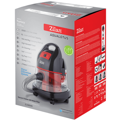 Zilan Usisavač za suho/mokro usisavanje, 1600 W, siva - ZLN8945/GY