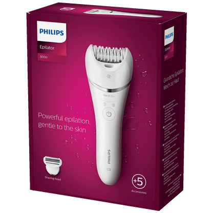 Philips Epilator za suhu i mokru kožu, Series 8000 - BRE710/00