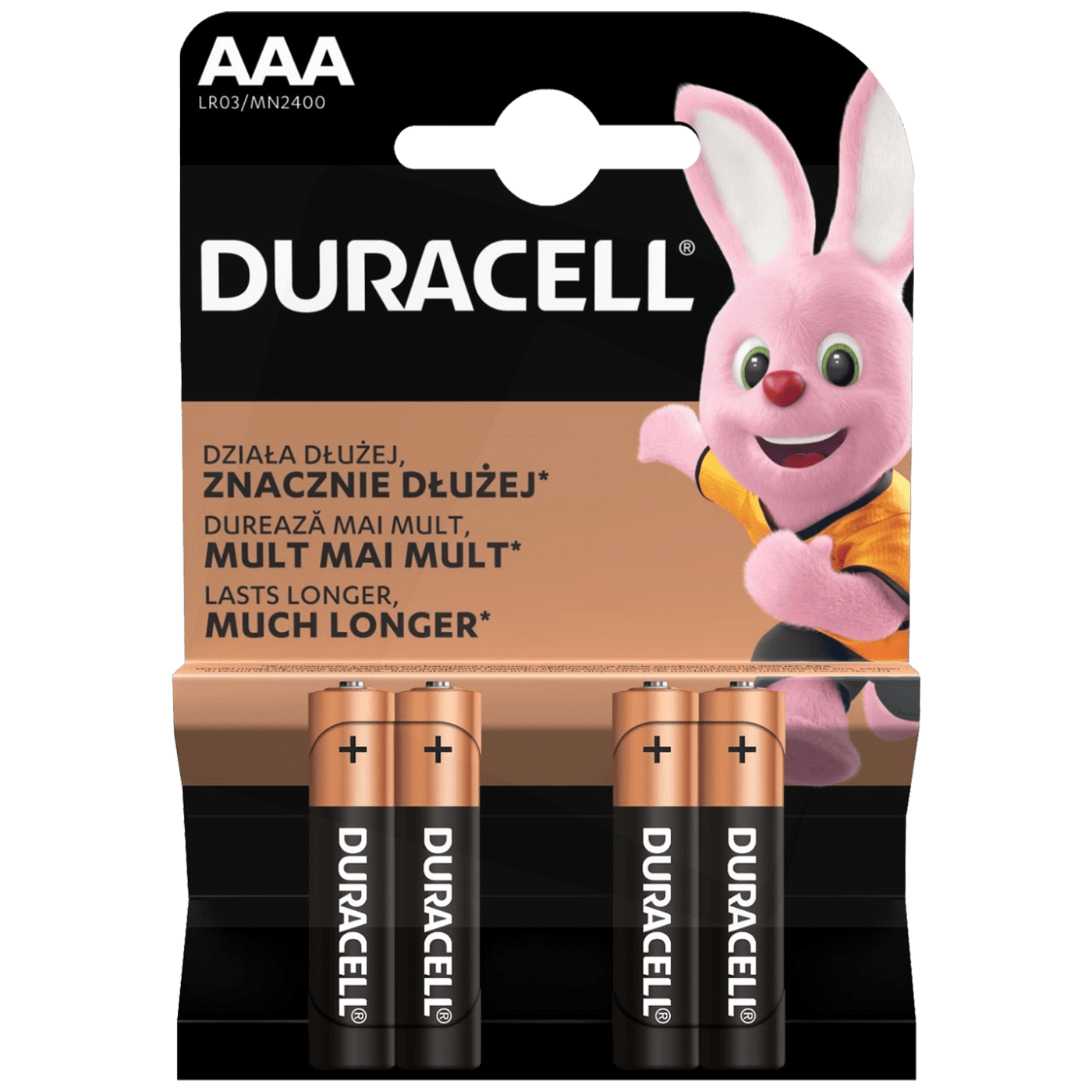 Duracell Baterija alkalna, AAA, 1,5 V, blister 4 kom. - Micro AAA B4
