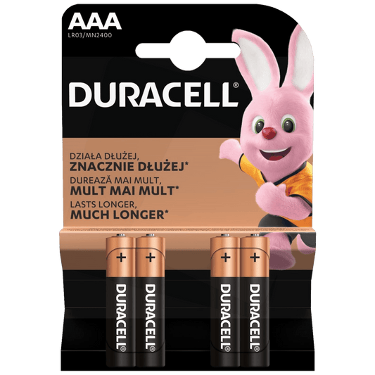 Duracell Baterija alkalna, AAA, 1,5 V, blister 4 kom. - Micro AAA B4
