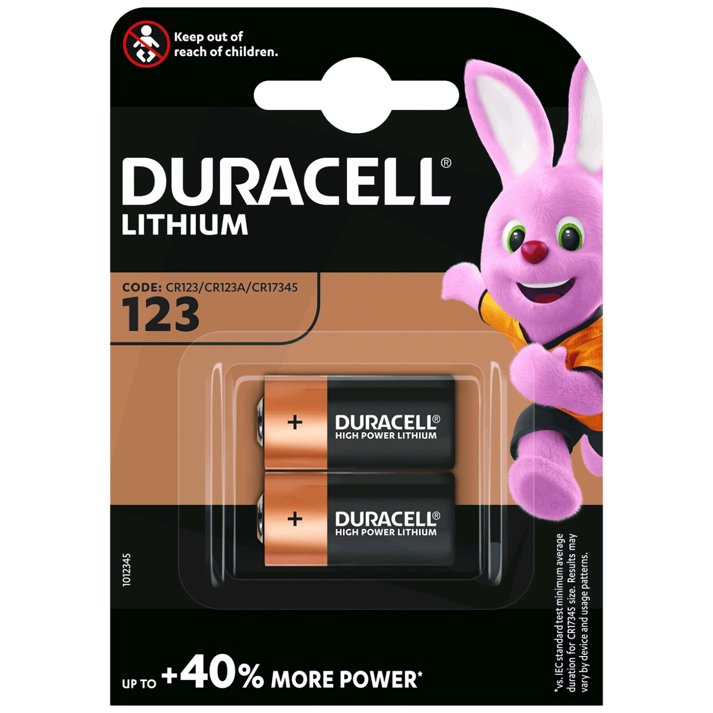 Duracell Baterija litijumska CR123A, 3V, blister 2 kom. - CR123A B2