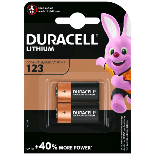 Duracell Baterija litijumska CR123A, 3V, blister 2 kom. - CR123A B2