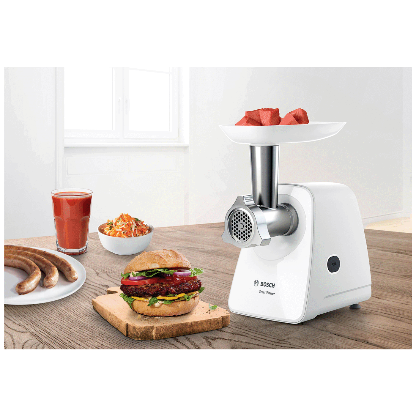 Bosch Mašina za mljevenje mesa, 350 W, SmartPower - MFW2510W