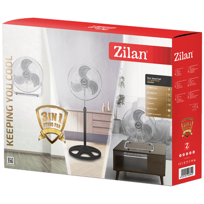 Zilan Ventilator, 3u1, stalak / stolni / podni, 55W - ZLN3840