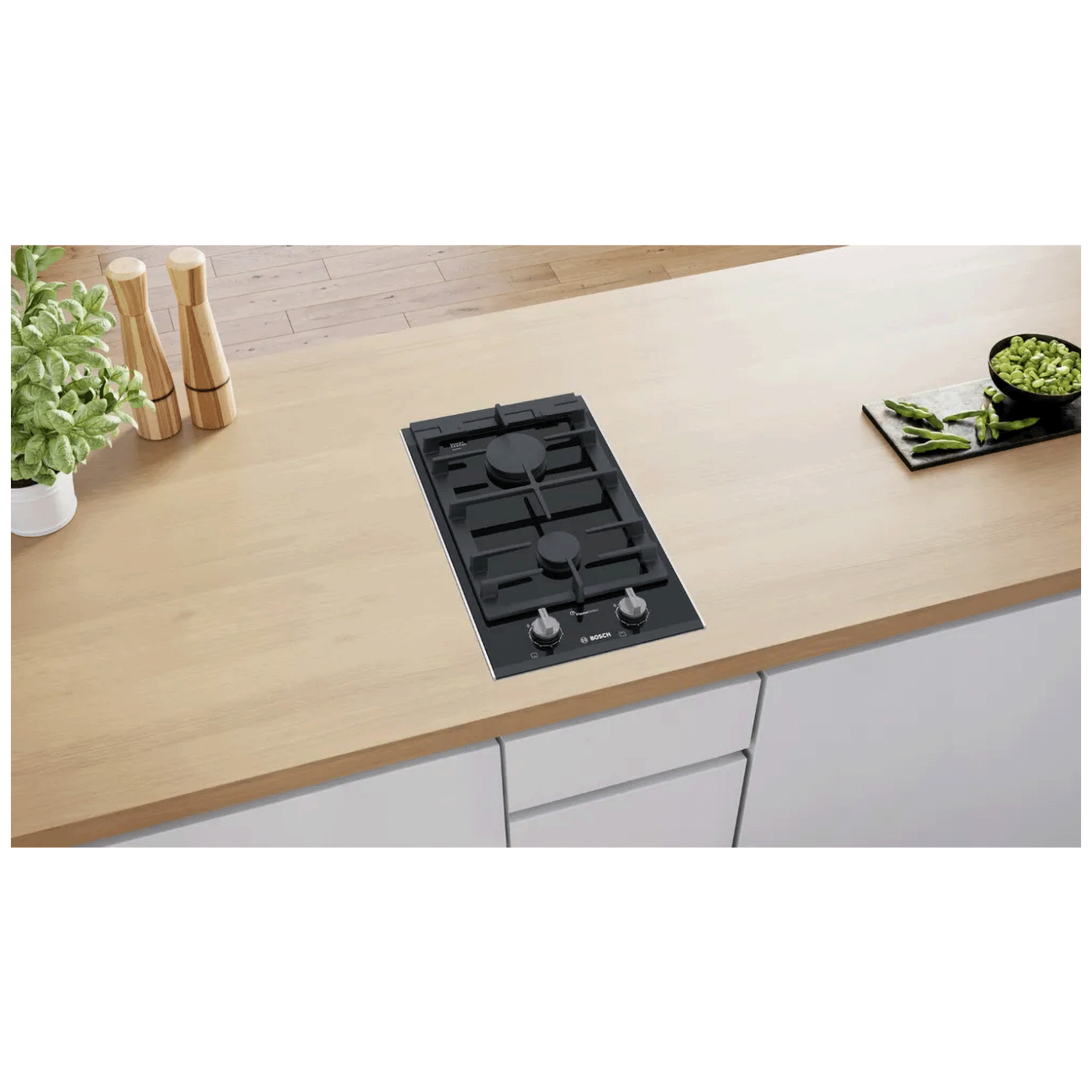 Bosch Ugradbena plinska ploča za kuhanje, Domino, 4700W, Serie 8 - PRB3A6B70