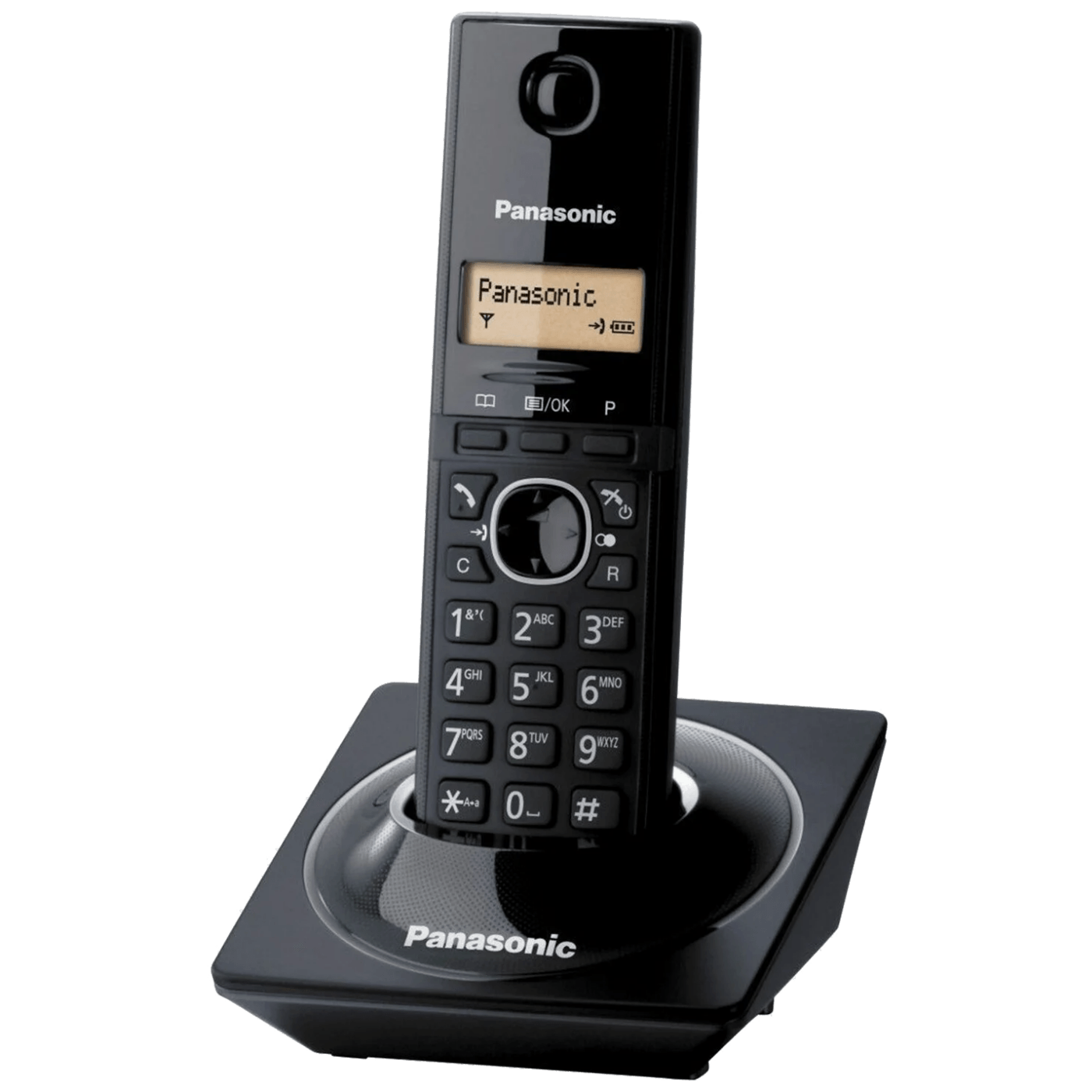 Panasonic Telefon bežični, DECT/GAP, 1.25" LED display, crni - KX-TG1711FXB