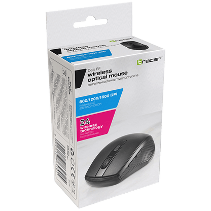 Tracer Miš bežični, 1600 dpi, 2.4 GHz, USB nano, Plug&Play - MOUSE DEAL RF NANO USB