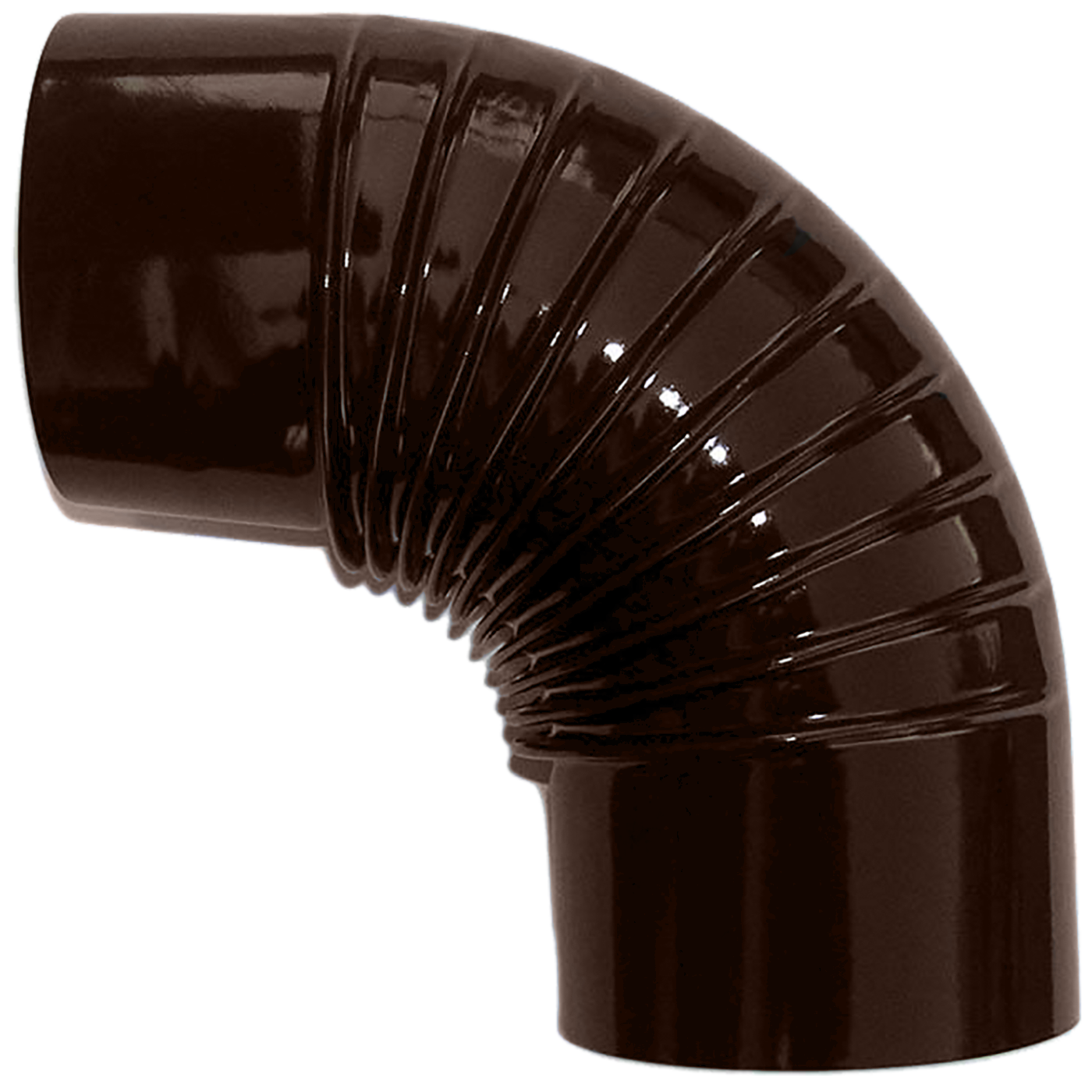 DINAMO Dimovodna kriva/koljeno, braon - Kriva braon