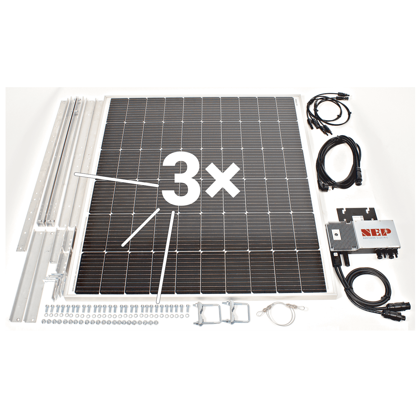 TS Power Solarni panel za balkon, set, 600W - TS Power PnP 6.0