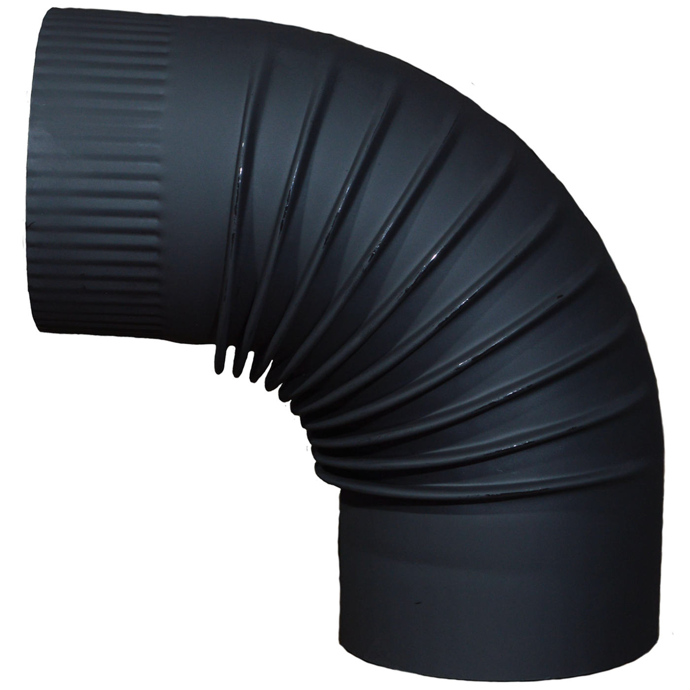 DINAMO Dimovodna kriva/koljeno, crna - Kriva crna