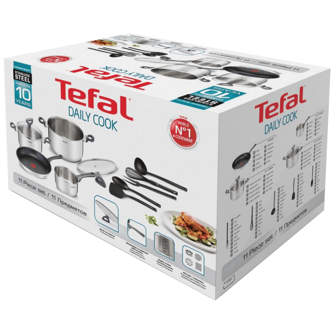 Tefal Posuđe, set, indukcija, Daily Cook - G713SB45
