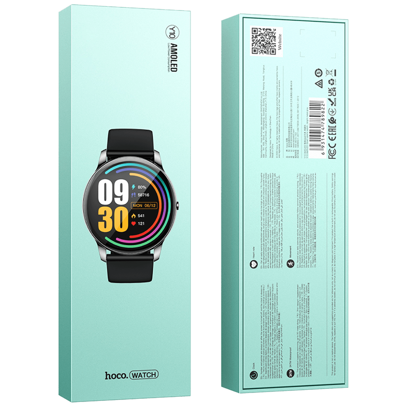 hoco. Pametni sat, 1.3", AMOLED zaslon, Bluetooth - Y10