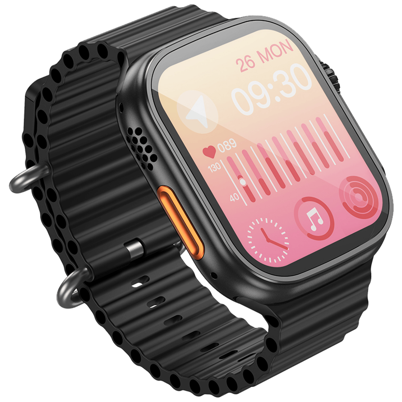 hoco. Pametni sat, 1.96" zaslon, Dual Bluetooth, IP67 - Y12 Black