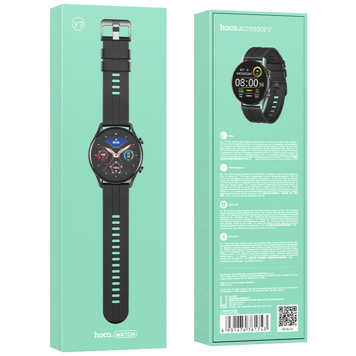 hoco. Pametni sat, 1.32", TFT zaslon, Bluetooth - Y7