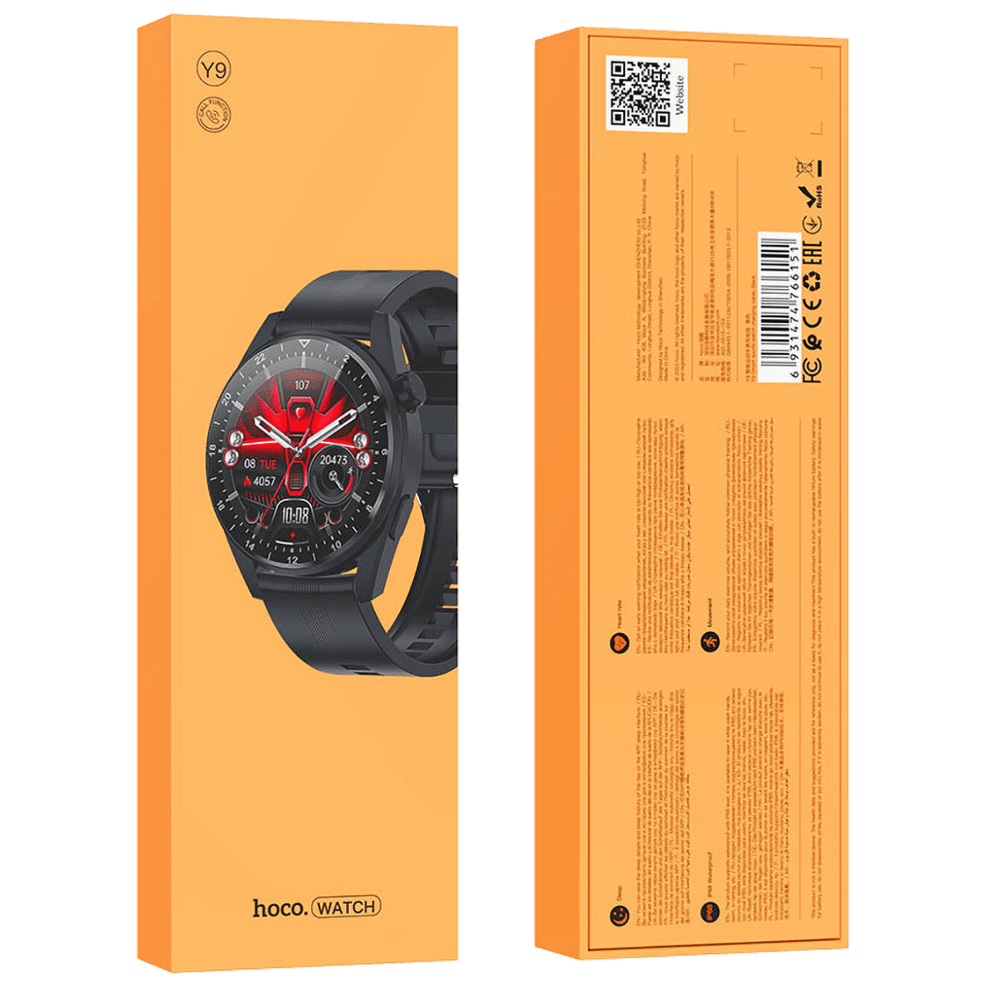hoco. Pametni sat, 1.36" zaslon, Bluetooth, IP68 - Y9