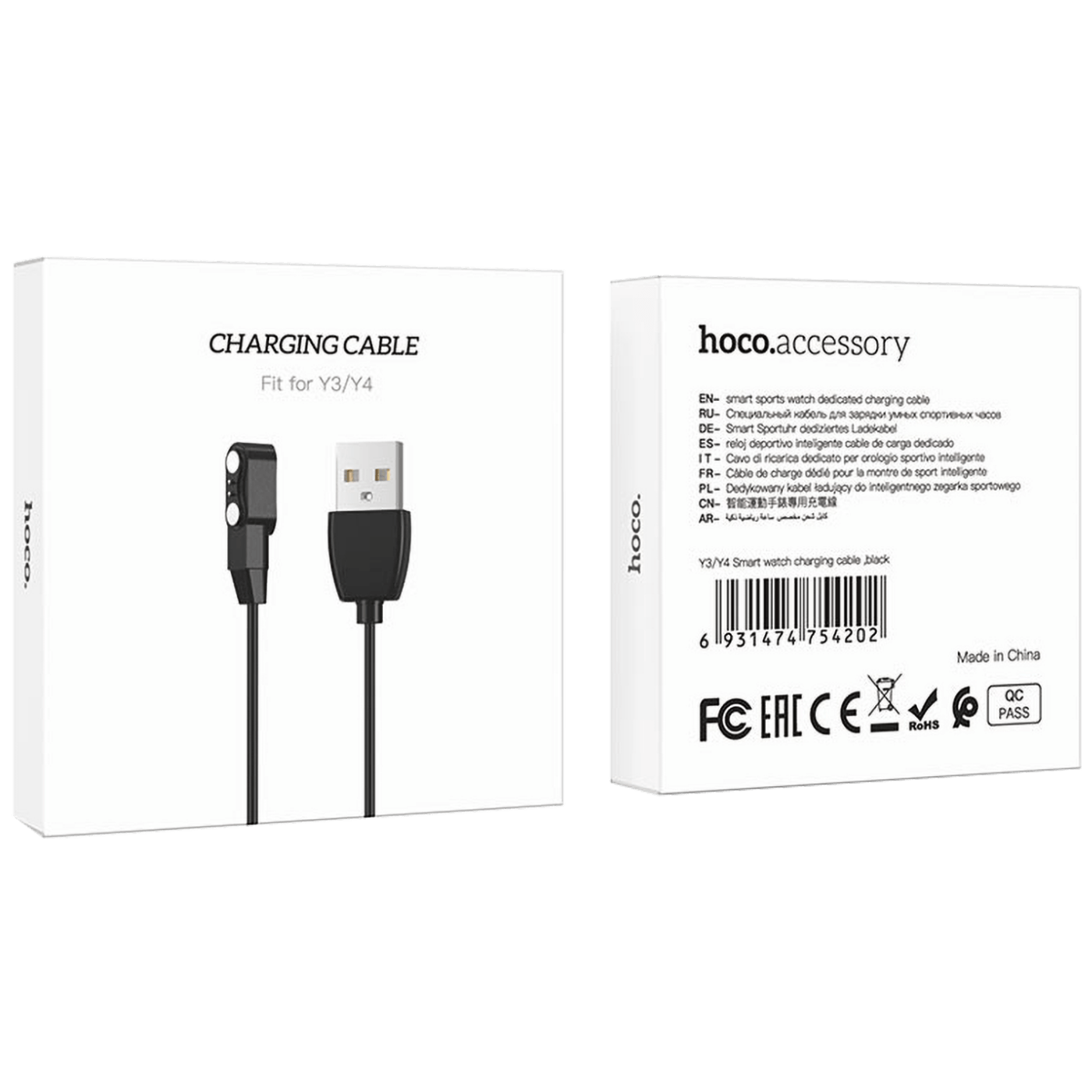 hoco. Kabl za punjenje za pametni sat Y3/Y4 - Y3/Y4 Smart charging cable