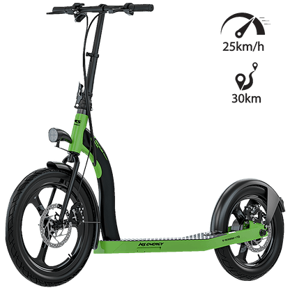 MS Energy Električni Romobil, 20/16" točkovi, 25 km/h, Domet do 30 km - r10  black / green