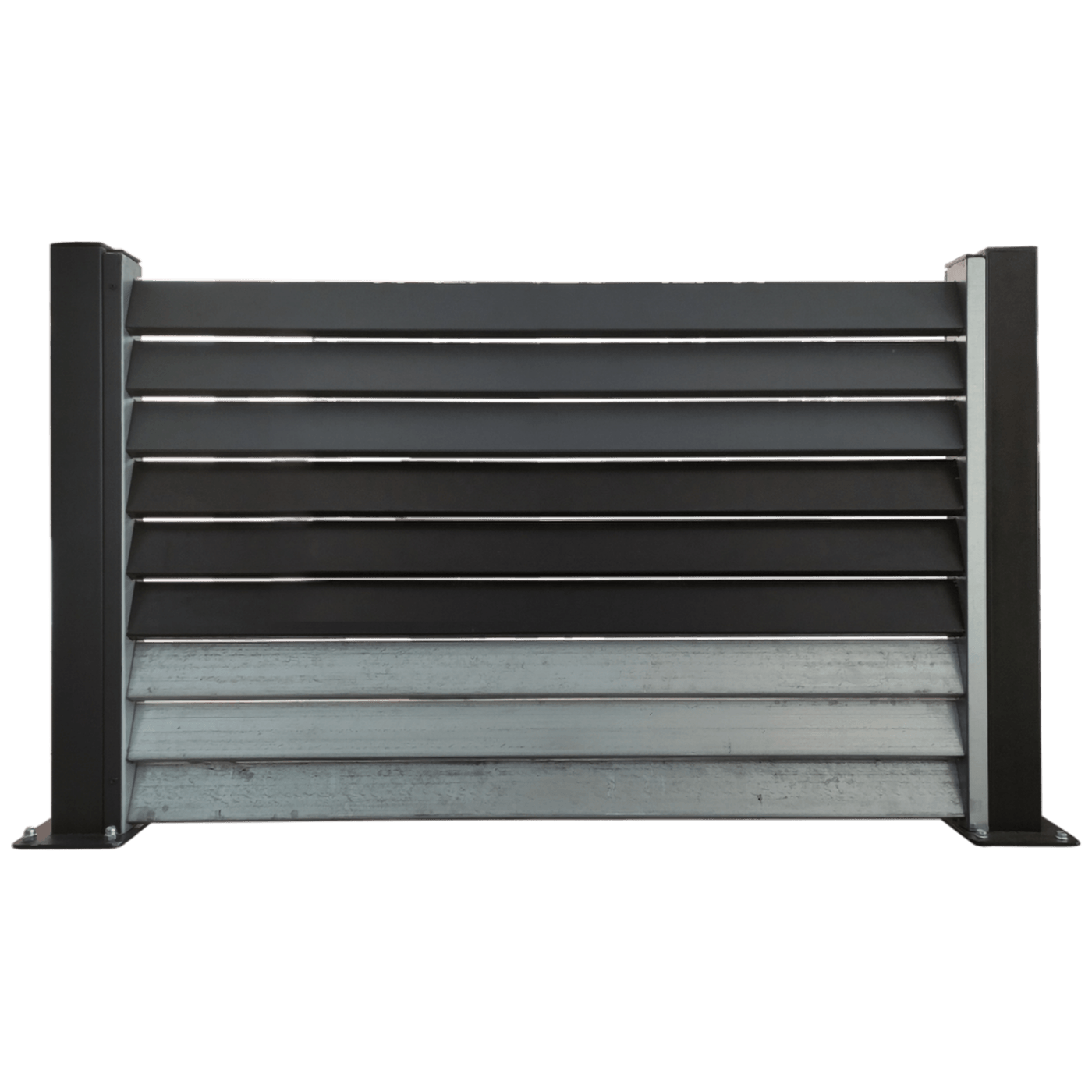 JoilArt Uzorak panelne ograde, žaluzina, cink-crno-antracit - M5084