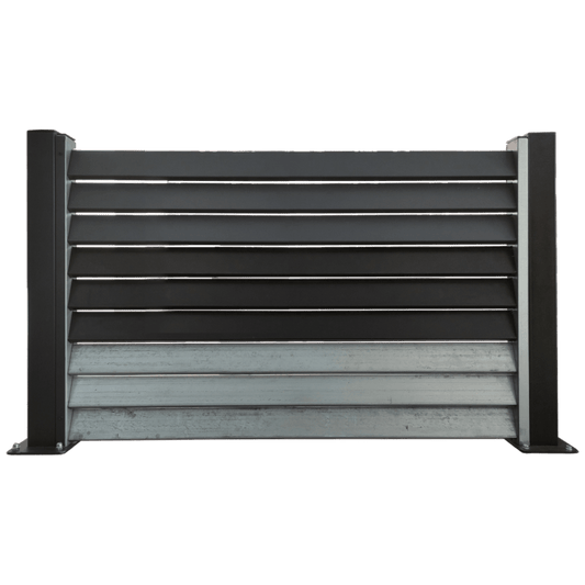 JoilArt Uzorak panelne ograde, žaluzina, cink-crno-antracit - M5084