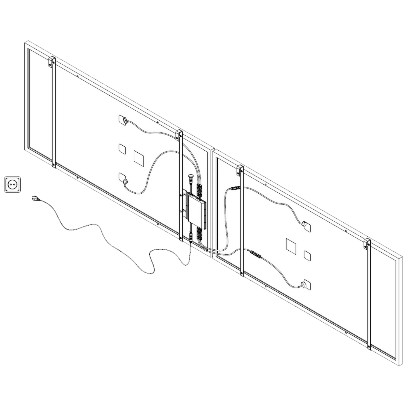 MKM  Solarni panel za balkon, set, 800W - PV 800