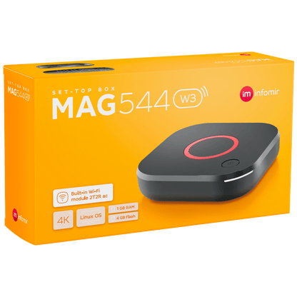Mag Prijemnik IPTV za Stalker midlleware, 4K, WiFi 2.4/5 GHz - MAG 544 W3