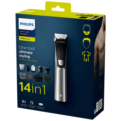 Philips Aparat za njegu lice, kosa i tijelo, 14in1, Multigroom 7000 - MG7745/15
