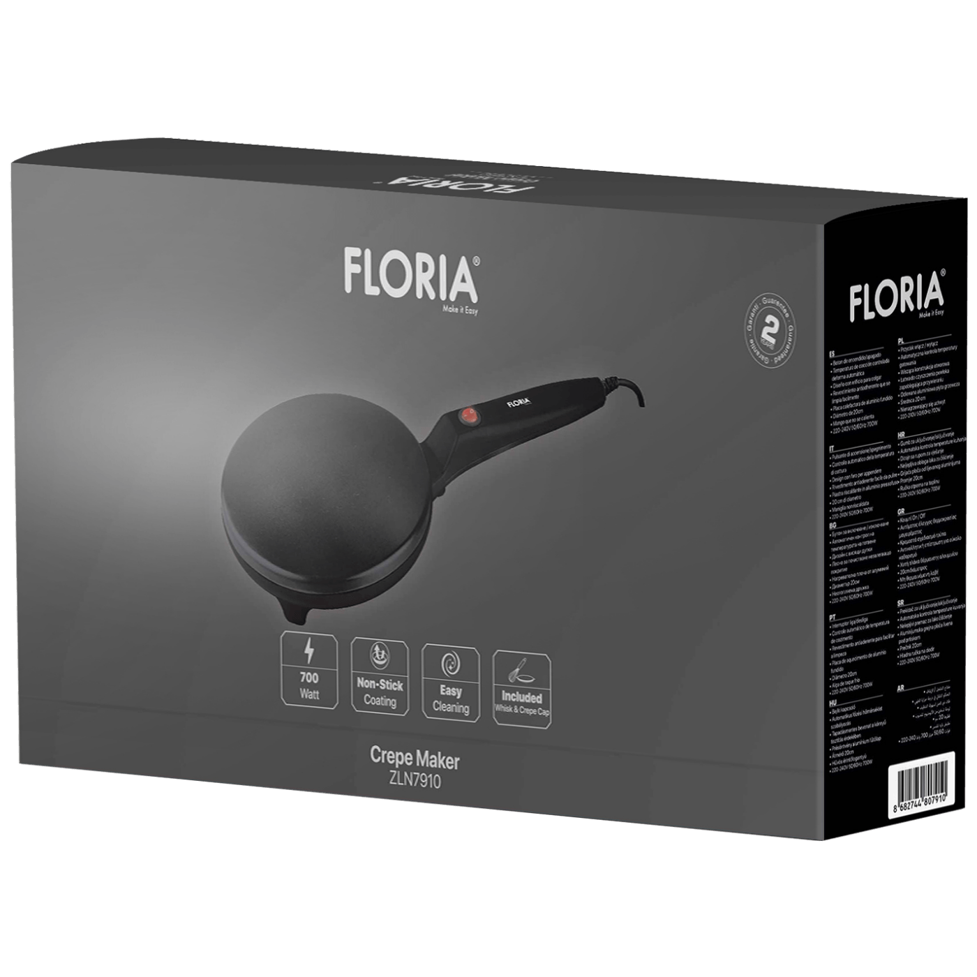 Floria Aparat za palačinke, 700 W - ZLN7910