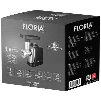 Floria Mašina za mljevenje mesa, snaga 1300 W - ZLN7965