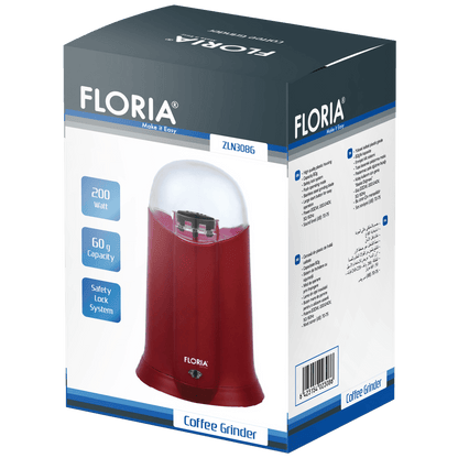 Floria Mlin za kafu, spremnik 60 g., 200 W - ZLN3086/RD