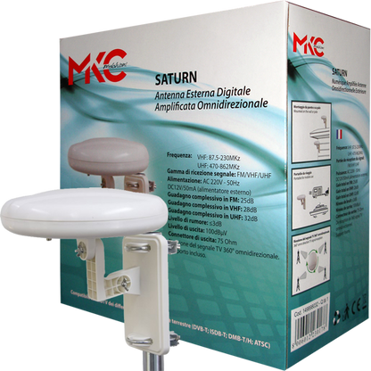 MKC Antena omnidirectional, vanjska, FM/UHF/VHF, 25dB - SATURN