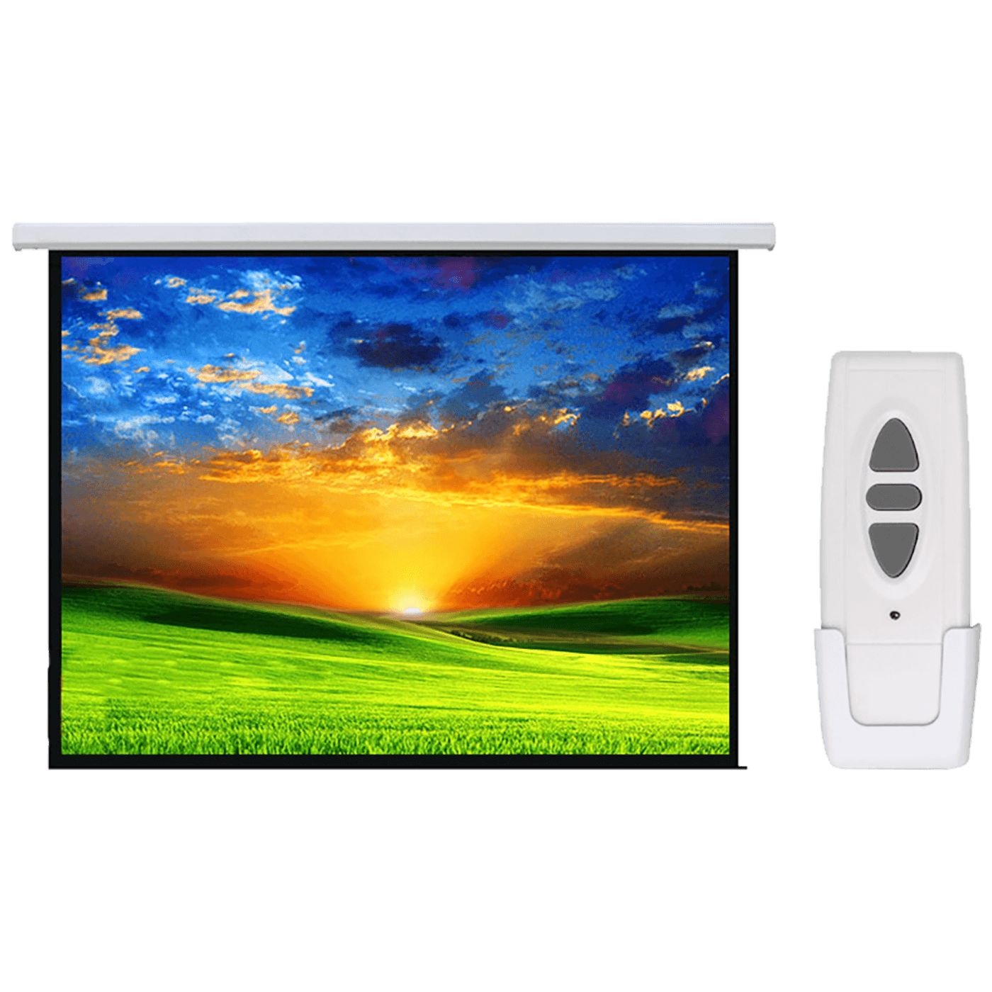 Maclean Platno za projektor sa motorom, 167", 300 x 300 cm - MC-562