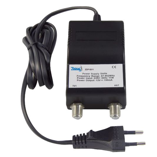 ZODIAC Adapter 12V 100mA, 1 ulaz - 1 izlaz - ZDP-0611
