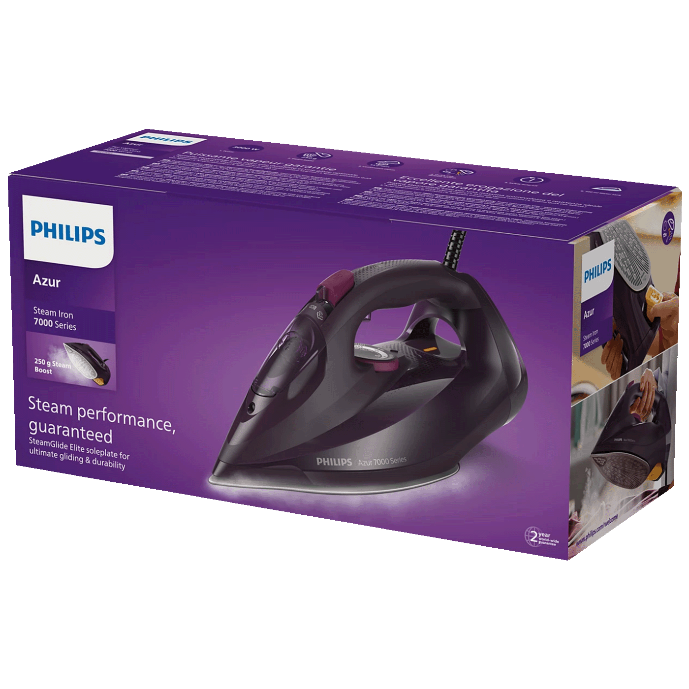 Philips Pegla na paru, 3000W, Azur 7000 Series - DST7061/30
