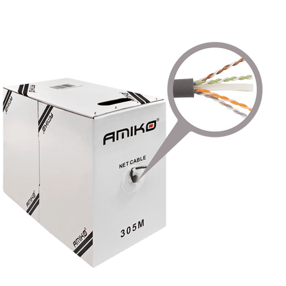 Amiko Mrežni FTP kabl, CAT6, CCA, 305 met - CAT6 FTP CCA 305m