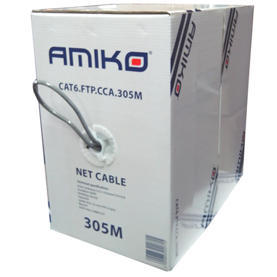 Amiko Mrežni FTP kabl, CAT6, CCA, 305 met - CAT6 FTP CCA 305m