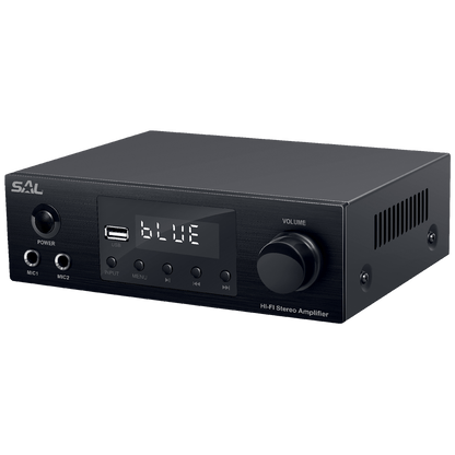 SAL Multimedijsko mini HiFi pojačalo,2x50W,BT-FM-USB-OPTI-KOAX - BTA 250