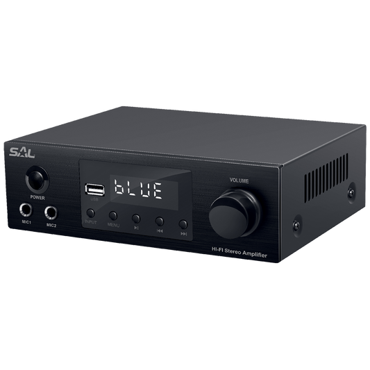 SAL Multimedijsko mini HiFi pojačalo,2x50W,BT-FM-USB-OPTI-KOAX - BTA 250