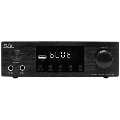 SAL Multimedijsko mini HiFi pojačalo,2x50W,BT-FM-USB-OPTI-KOAX - BTA 250
