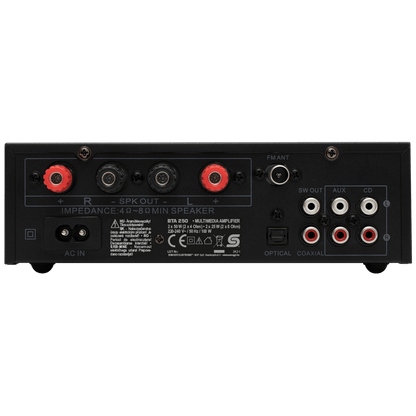 SAL Multimedijsko mini HiFi pojačalo,2x50W,BT-FM-USB-OPTI-KOAX - BTA 250