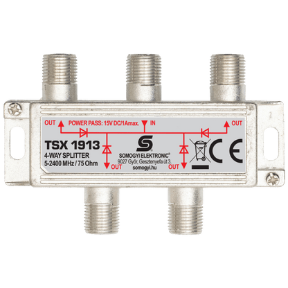USE Antenski razdjeljnik 1 ulaz 4 izlaza, 5-2400 MHz - TSX 1913