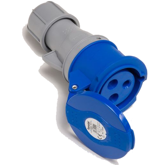 Famatel Utičnica spojka, 32A/220÷240, 3 Polna (2P+E), IP44 - 23203