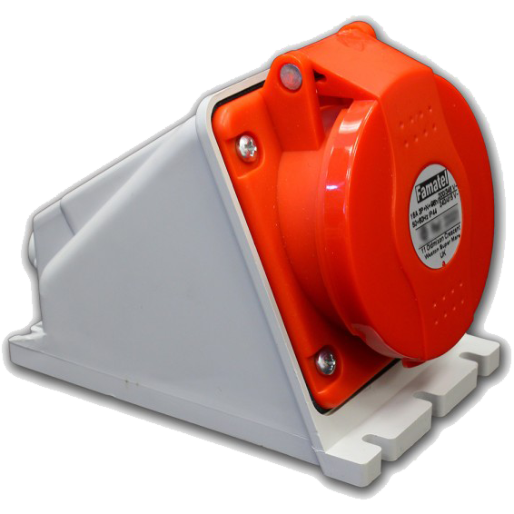 Famatel Utičnica zidna, 16A/380÷415, 5 Polna (3P+N+E), IP44 - 23391