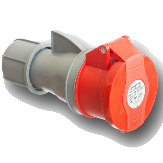 Famatel Utičnica spojka, 16A/380÷415, 5 Polna (3P+N+E), IP44 - 23301