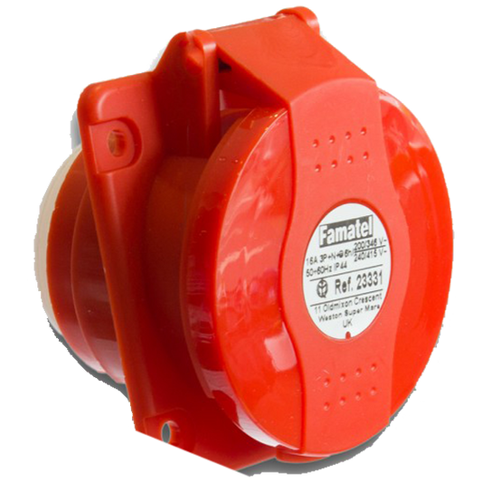 Famatel Zidna utičnica 10°, 16A/380÷415, 5 Polna (3P+N+E), IP44 - 23331